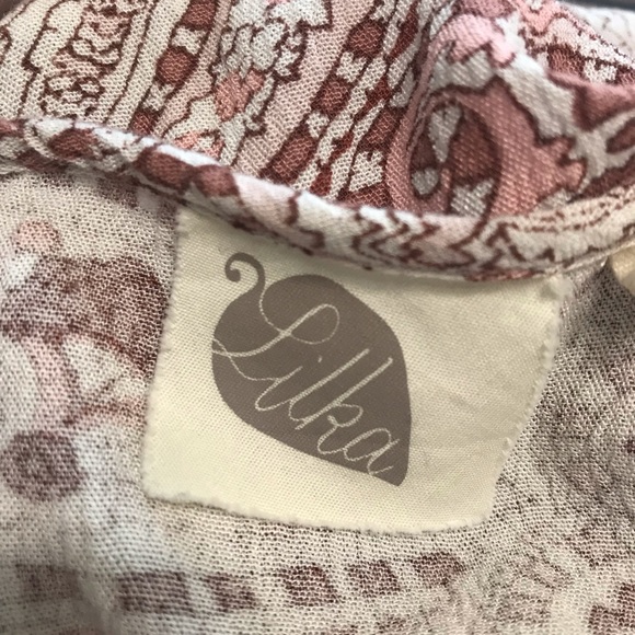 Anthropology Lilka pink boho paisley tunic dress - Picture 4 of 5